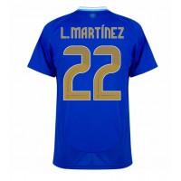 Argentina Lautaro Martinez #22 Bortedrakt Copa America 2024 Kortermet